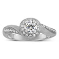 thumbnail image 1 of Antique 1.75 Carat Round Diamond Moissanite Engagement Ring for Her with 18k Gold Plating, 1 of 4