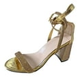 thumbnail image 3 of Drdrill Rough Heel Hebilla de tacón alto con sandalias de mujer con punta expuesta Wmkox8yii shjk4574, 3 of 8