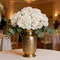 thumbnail image 6 of 6 Pcs Faux White Hydrangeas Fake Flowers Artificial Silk Hydrangea Flower With Stems Bouquets Arrangement for Home Table Centerpieces Wedding Baby Shower Birthday Party Decoration(White), 6 of 9