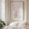 thumbnail image 6 of Pink Hot Air Balloon, Magic Unicorn, Stars, Girl Nursery - Illustration Whimsical Watercolor Pastel Hot Air Balloon Animal Unframed Wall Art Print 6 x 8 inches, 6 of 13
