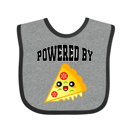 

Inktastic Pizza Powered by Boys or Girls Baby Bib