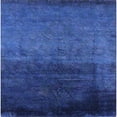 thumbnail image 1 of Ahgly Company Machine Washable Indoor Square Industrial Modern Blueberry Blue Area Rugs, 8' Square, 1 of 7