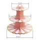 thumbnail image 5 of 2 soportes plegables de 3 niveles para cupcakes, pasteles, postres y dulces. Rosa + verde, 5 of 9