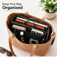 thumbnail image 7 of Women’s Purse Organizer Insert with Zipper and Handles, Multi Pocket Handbag and Tote Bag Liner, TIKA, 7 of 7