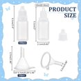 thumbnail image 2 of 100 Pcs Plastic Eye Dropper Bottles 10 Pcs Mini Transparent Funnel Hopper Empty Drop Bottles Essential Oil Squeeze Bottle for Drops Essential Oils Various Liquids, 2 of 5