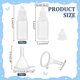 thumbnail image 2 of 100 Pcs Plastic Eye Dropper Bottles 10 Pcs Mini Transparent Funnel Hopper Empty Drop Bottles Essential Oil Squeeze Bottle for Drops Essential Oils Various Liquids, 2 of 5