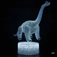 thumbnail image 5 of Lámpara de luz nocturna LED 3D serie dinosaurio 16 colores luz nocturna 3D lámparas de mesa con Control remoto juguetes regalo para decoración del hogar para niños D23, 5 of 5