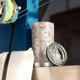 thumbnail image 3 of 20 Oz Shibainu and Love Coffee Tumbler Double Wall Insulated Stainless Steel Water Bottle | Metal Reusable Thermoses Flask with Cup Cap | Leak & Sweat Proof with Anti-Dust Lid, 3 of 7