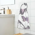 thumbnail image 5 of Purple Butterfly Cotton Face Towels Absorbent Hand Towel Soft Bathroom Towel for Kitchen Hotel Decoration, 5 of 7
