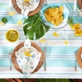 thumbnail image 5 of Indoor/Outdoor Tabletop Collection Multi-use, Machine Washable, Striped, Tablecloth, 60" Round w/Zipper, Beach House, 5 of 6