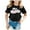 Black, variant on Hiijoy Toddler Girls T-Shirt California Print Short Sleeved T Shirt Casual Graphic Tee Top