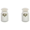 thumbnail image 4 of Sonducket 100 Piezas Tapón de plástico Cordones Ropa deportiva Bloqueo de cordón Topes Solo Doble Agujero Toggle Cordón Blanco 6 2.71.4 Blanco 6 2.7*1.4 2Conjunto, 4 of 6