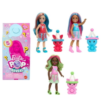 Barbie Chelsea Pop Reveal Shakes Series Doll with Scent & Color Change (Styles May Vary)