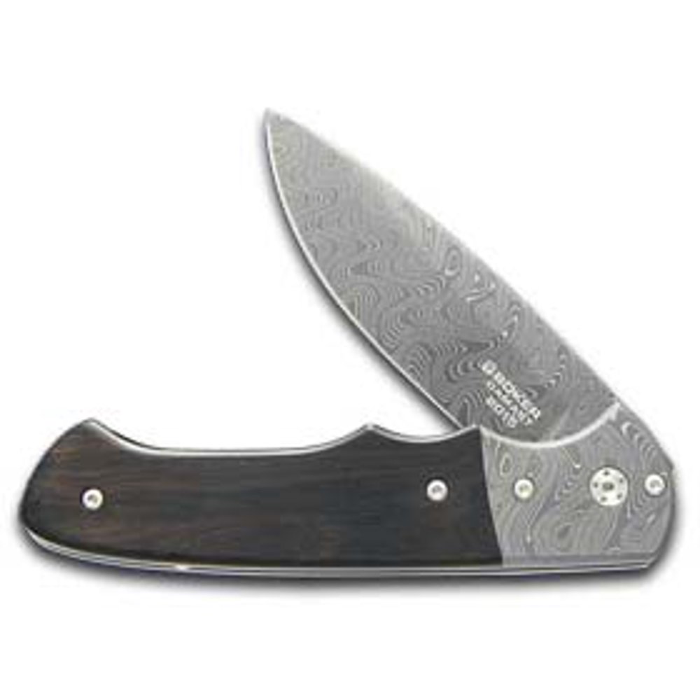 Boker Tree Brand 2015 Annual Damascus Grenadill Linerlock 1/999 Pocket