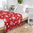 thumbnail image 4 of Christmas Throw Holiday Blanket-for Couch Or Sofa Christmas Soft Cozy Winter Throw Lightweight Blanket60 x80, 4 of 5