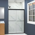 thumbnail image 5 of Transolid Fbpt487008c-T 70" High X 47" Wide Bypass Frameless Shower Door - Brushed, 5 of 7