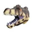 thumbnail image 2 of Marioneta de mano de dinosaurio, juguetes con cabeza de Animal, juguete de actividades de desarrollo temprano, juguete interactivo de dinosaurio, marioneta de mano de Animal, Espinosaurio Verde, 2 of 8