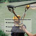 thumbnail image 4 of Rtudan 4 Inch Spring Snap Hook Carabiner - 304 Stainless Steel, 4 of 5