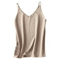thumbnail image 2 of Womens Camisole Tank Top Sevevn Women's Solid Color V-Neck Sleeveless Casual Shirt Knit Top Basic Tank Tops For Women, 2 of 3