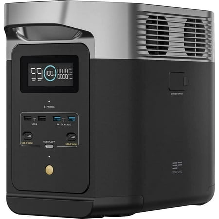 EcoFlow DELTA 2 Portable Power Station 1024Wh Capacity,Solar Generator,1800W AC Output for Outdoor Camping,Home Backup,Emergency,RV,off-Grid
