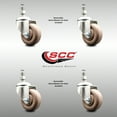 thumbnail image 2 of 3 Inch 316SS High Temp Glass Filled Nylon 12mm Threaded Stem Caster Set SCC, 2 of 2