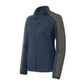 thumbnail image 5 of Port Authority Ladies Active Colorblock Soft Shell Jacket-XS (Dress Blue Navy/ Grey Steel), 5 of 6