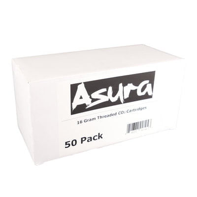 Asura 16 Gram CO2 Threaded Cartridges 50 Count