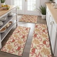 thumbnail image 2 of Beige Christmas Gingerbread Man Pattern Kitchen Rugs Sets Of 3,Kitchen Runner Rugs Non Skid Washable,Decorative Kitchen Floor Mats for Kitchen,Sink,Laundry,17"x30"+ 17"x47" + 17"x59", 2 of 6