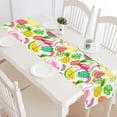 thumbnail image 2 of MKHERT Pink Flamingo Palm Leaves Watermelon Table Runner for Office Kitchen Dining Room Wedding Party 16x72 inch, 2 of 4