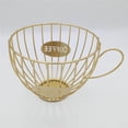 thumbnail image 3 of Justharion Storage Basket Coffee Cup Tabletop Metal Holder Stand Vintage Vegetable Large Capacity Container Home Living Room, 3 of 6