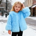 thumbnail image 2 of MEZZALL Coats Girls Warm Winter Thickened Teddy Jacket Outerwear Soft Coats For Toddler Big Kids Boho Long Sleeve Tops, 2 of 5