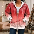thumbnail image 4 of UngA Womens Christmas Sweatshirt Oversized Zip Up Hoodie Sweatshirt Fleece Jackets Fall Winter Coats 2025 Fashion Christmas Hoodie Women,S, 4 of 7