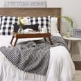 thumbnail image 3 of 4' x 5' Black and White Rectangular Home Essentials Woven Throw, 3 of 7