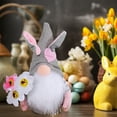 thumbnail image 4 of Easter Gnomes Decorations, Easter Bunny Gnomes Spring Tomte Nisse Rabbit Plush Gnomes Scandinavian Faceless Dwarf Handmade Elf Gift for Table Ornament Home Decor, 4 of 6
