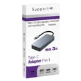 thumbnail image 2 of Adaptador divisor múltiple 7 en 1 5Gbps tipo C HUB 4K 30Hz X2 para Xiaomi Macbook Pro, 2 of 8