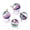 Colorful #1, variant on 20pcs Faceted Crystal Glass Ball Pendants Round Colorful Hanging Charms 12x8mm-Colorful #2