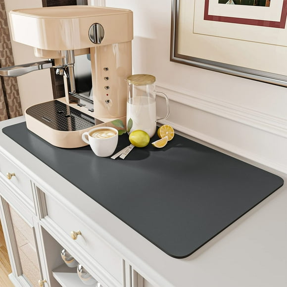 Tapete de café AMOAMI absorbente con respaldo de goma para cocina