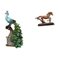 thumbnail image 1 of Figura de escritorio,Estante de estatua de pavo real para escritorio,decoración del hogar,Figura decorativa creativa para la oficina y el hogar.,Figura de caballo,Escultura de figura de, 1 of 8