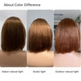 thumbnail image 4 of 16" Chocolate Brown Lace Front Bob Wigs Human Hair Straight, 13x4 Brown Lace Frontal Bob Wig, 4 of 7