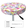 thumbnail image 4 of Balery hand drawn butterflies Pattern Round Bar Stool Seat Covers Velvet Fabric Adjustable Protects from Scratches and Stains for 14-17 Inch Chair-13 inch, 4 of 7