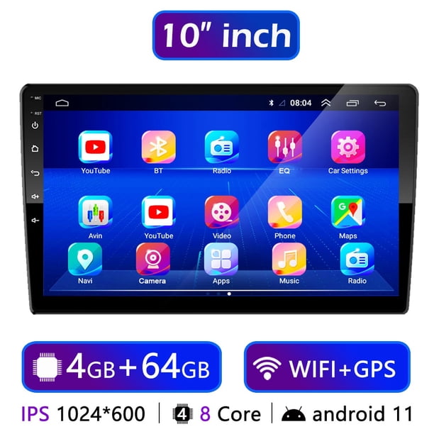 2 Din Android 7 9 10 13 pulgadas reproductor de vídeo Multimedia para coche 2DIN Radio Estéreo GPS para estilo Tesla Nissan Hyundai Kia Toyota Honda Deng Xun unisex