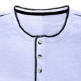thumbnail image 6 of Mchoice Mens Long Sleeve T Shirts Beefy Muscle Basic Solid Pure Color Tee Shirt V Neck Blouse Tops with Buttons, 6 of 7