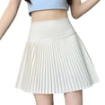 thumbnail image 2 of PBFRDSJ Pleated Tennis Skirts for Womens Y2K Elastic Waist Uniform Skater Plus Size A-Line Casual Golf Athletic Skirt, 2 of 9