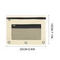 thumbnail image 3 of UALSRZL Under $1! Pencil Pouch for 3 Ring Binder, Large Capacity Pencil Case Oxford Cloth with Zipper, Mesh Pencil/Cosmetic Bag Travel(Free Gift), 3 of 6