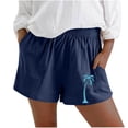 thumbnail image 1 of Wyzesi Workout Shorts with Pockets for Women Sweat Shorts for Women Summer Beach Casual Drawstring Shorts Running Short Workout Shorts with Pockets Pants for Women, 1 of 4