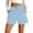 Light Blue, variant on Miluxas Casual Stretchy Denim-Like Walking Shorts for Women Summer Drawstring Elastic Waist Straight Leg Jeans with Pockets Light Blue