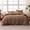 Brown, variant on Sleep Zone Washed Microfiber 100gsm Duvet Cover Set, All Season Bedding, Queen Navy Blue