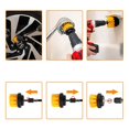 thumbnail image 7 of Vxdvou Drill Brush Kit for Cleaning and Decontamination of Wheels, Tub, Grout, Bathroom, Floor, Tile, Shower, Toilet - Nylon Bristles, 3 Brushes, Quick Change Shaft, Heavy Duty Cleaning Tool, 7 of 7