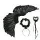thumbnail image 3 of Juego de alas de ángel BuyWeekMX paquete de 3 alas de plumas artificiales de ángel del diablo, 3 of 9