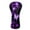 Purple Butterfly, variant on Yuyamidu Tropical Hibiscus Golf Club Head Cover Colorful Flowers Golf Head Protective Cover Waterproof PU Leather Driver Fairway Wood Hybrid Head Cover for Women